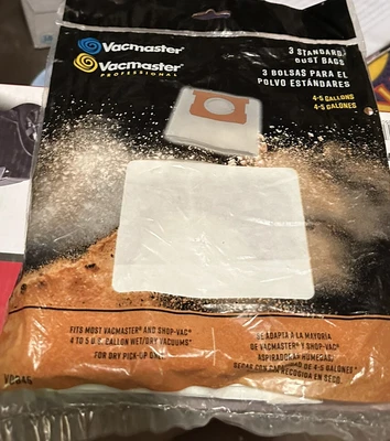 $6.20 • Buy New Vacmaster Professional (3) Shop-vac Standard Dust Bags 4-5 Gallon Vdb45