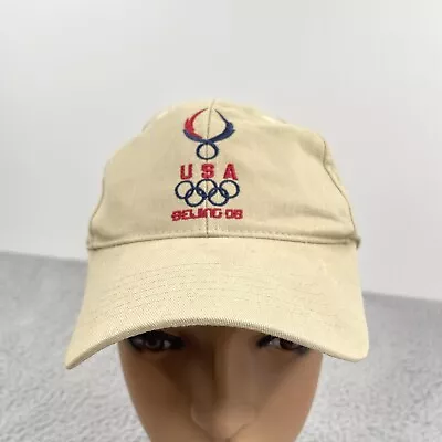 USA Beijing 2008 Olympic Baseball Cap One Size Fits Most 08-08-08 Tan Hat • $4.25