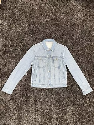 Original Maison Martin Margiela H&M Distressed Blue Jacket Size Large • $425