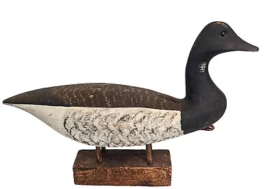 Vintage W. OLER Brant Goose Duck Decoy Glass Eyes Hollow Walter W. Oler Sr. 19  • $225