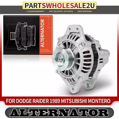 Alternator For Dodge Raider 1989 Mitsubishi Montero V6 3.0L 75A 12V CW 5-Groove • $88.99