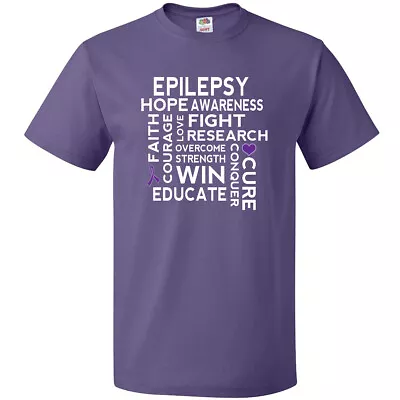 Inktastic Epilepsy Awareness Walk Shirt T-Shirt Slogan Event Seizures Mens Adult • $14.99