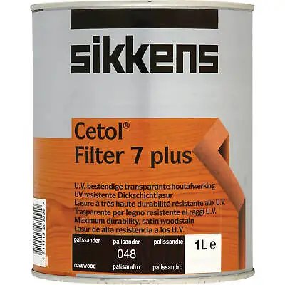 £53.95 • Buy Sikkens Cetol Filter 7 Plus Translucent Woodstain Rosewood 1l