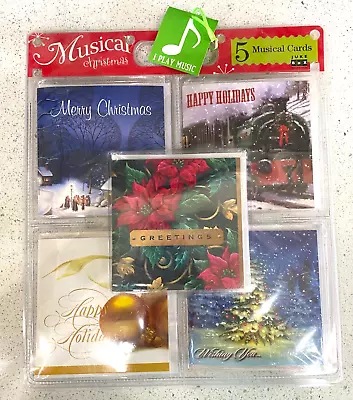 Christmas Musical Greeting Cards Lot 5 New By Jukebox Greetings Set • $19.99