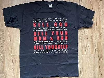 Pogo Owned Vintage Rare Marilyn Manson Antichrist Super T-shirt • $100