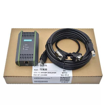$40.20 • Buy 6ES7972-0CB20-0XA0 For Siemens S7-200/300/400 Plc Cable USB/MPI PC Adapter Plc 