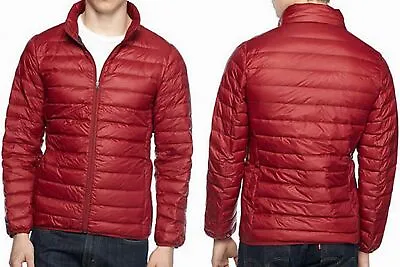 Saddlebred Men's Packable Down Puffer Jacket Zip Front Mlxl New Red Sage • $10.99