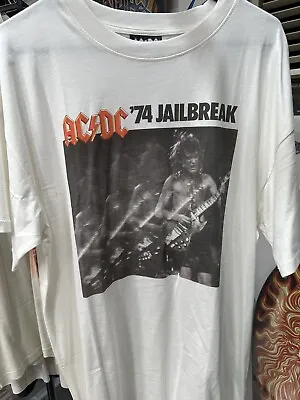 AC/DC  74 Jail Break Cotton On T-shirt Size L • $15