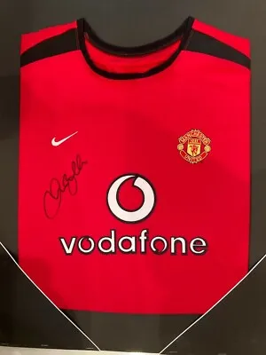 David Beckham Signed Manchester Utd Mounted Football Shirt AFTAL/UACC RD • £649.99