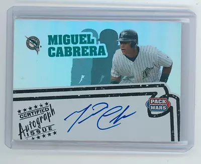 2005 Topps Miguel Cabrera Pack Wars Autograph Auto • $70