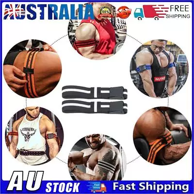 AU BFR Occlusion Bands Bodybuilding BFR Training Belts For Men Women (Black) • $10.14