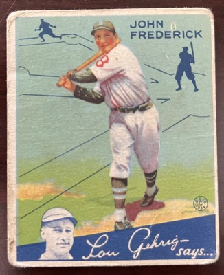 $17.95 • Buy 1934 Goudey #47 John Frederick GD (JD-03-38)