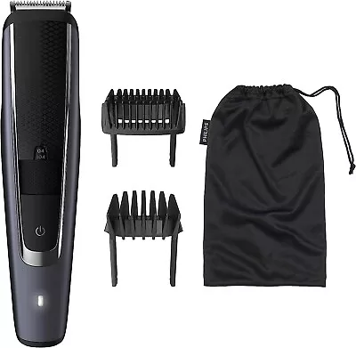 Philips Beardtrimmer Series 5000 Corded Cordless Beard Trimmer Silver-AU • $135.99