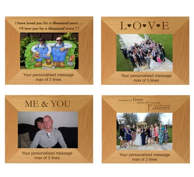 Personalised Couples Christmas Gift Photo Frame Wife Husband Anniversary Love • £21.95