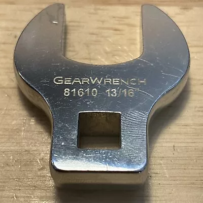 Gearwrench 13/16  Crowfoot Wrench 3/8  Drive 81610 • $14.99