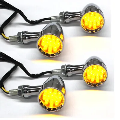 $61.54 • Buy 4 Motorcycle LED Bullet Blinker Turn Signal Lights For Suzuki Boulevard S40 S50