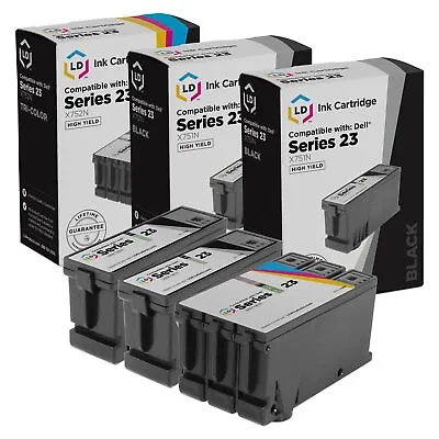 $21.99 • Buy LD Comp HY Ink For Dell Series 23 Black & Color V515w Set Of 3: 2 T105N 1 T106N