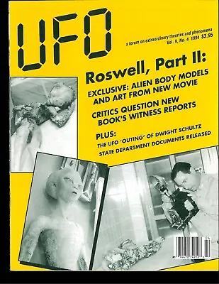 Vintage UFO Magazine Vol 9 No. 4  Roswell Part II  WU-D1-UFO-0015 • $18