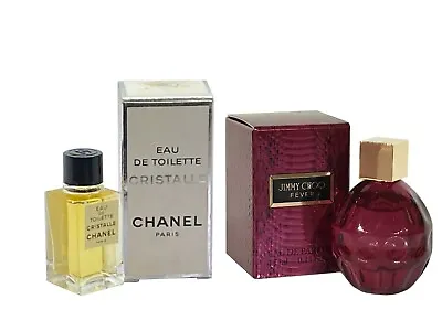£29.99 • Buy Mini Miniature Jimmy Choo Fever 4.5ml CHANEL Cristalle 4ml EDT Women Perfume