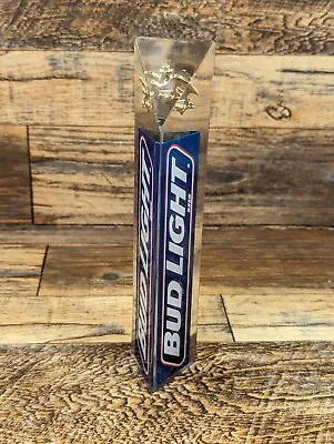Vintage Budweiser Bud Light Acrylic Beer Tap Handle Triangle Shape • $9.99
