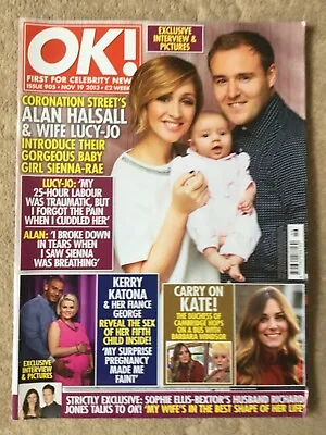 OK! Celebrity Magazine 19 November 2013 - Al Halsall Katona Kate Middleton Etc • £1.50