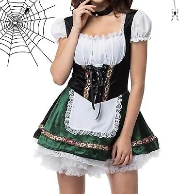 Ladies Maid Costume Beer Wench Outfit Waitress • £16.56