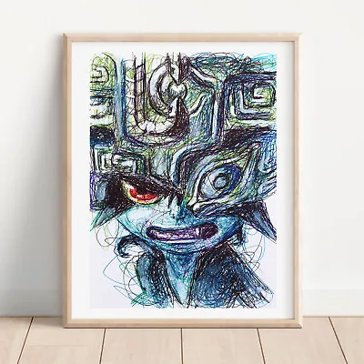 Midna Ballpoint Pen Print Legend Of Zelda Twilight Princess Art Poster • £9.64