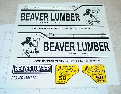 Otaco Minnitoys Beaver Lumber Truck Sticker Set MN-005 • $37