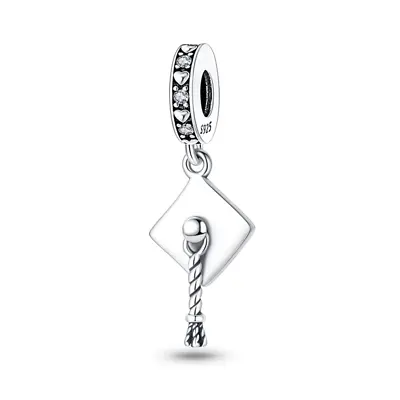 Graduation Cap Pass Test Unvirsetity Celebration Charm Sterling Silver 925 • £13.99