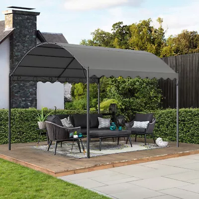 Gazebo Backyard Pool Garden Pergola Canopy Sun Shade Shelter Soft Top 3m X 3m • £165.95
