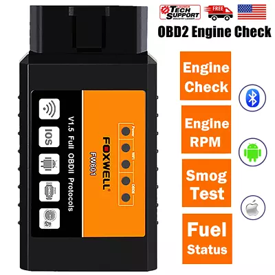 Foxwell WiFi ELM327 OBD2 Code Reader Car Engine Diagnostic Tool For Android IOS  • $9.99