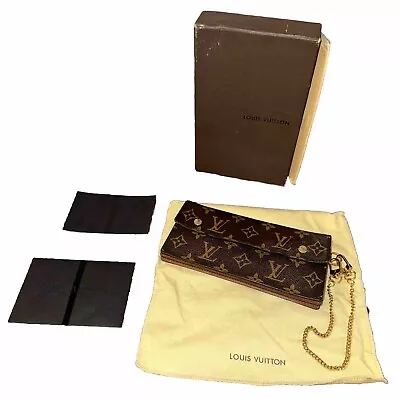 Authentic Louis Vuitton Monogram Portefeuille Accordeon Wallet M58008 Used F/S • $149.99