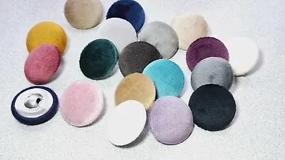 20psc Plush Velvet 19/22/25/30mm Covered  Upholstery Buttons Cheapest On Ebay • £5.89