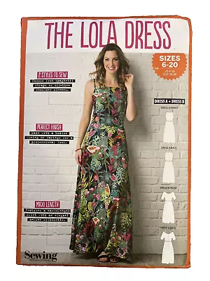 Simply Sewing Pattern The Lola Dress Sizes 6-20 Maxi Length 2 Styles Unused • $9