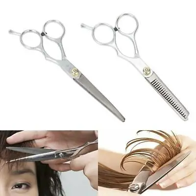 £2.29 • Buy 6 Inch PROFESSIONAL HAIR CUTTING   THINNING SCISSORS SHEARS HAIRDRESSING SET