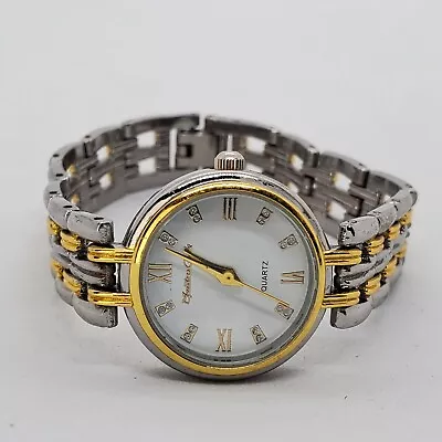 Montres Carlo Women's Watch 25MM Two Tone Gray Dial 6.5  Wrist New Battery • $22.85