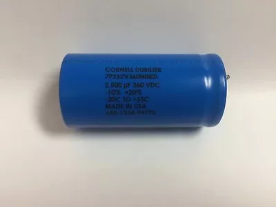 7P252V360N082L 2500uF 360VDC Electrolytic Capacitor Cornell Dubilier CDE Mallory • $30.25