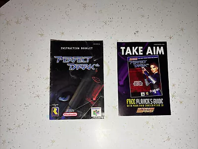 Perfect Dark N64 Nintendo 64 Instruction Booklet Manual Only • $4.99