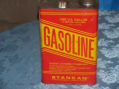 Vintage  1 Gallon Metal Gas Can By Stancan • $26