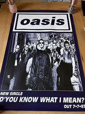 Oasis  Do You Know What I Mean  Uk Promo Poster 1997 • £29.99