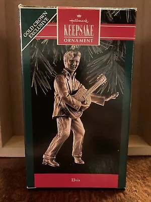 Hallmark ELVIS Keepsake Christmas Ornament -Brass Plated- Dated 1992 • $5