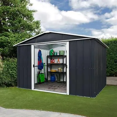 Garden Shed 10 X 8ft Yardmaster Castleton Apex Metal- Assembly Service Available • £493.17