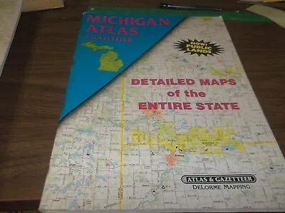 Michigan Atlas & Gazetteer Detailed Maps • $20