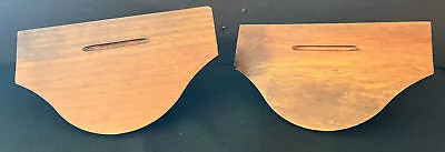 2 Vintage Wooden Wall Shelves With Groove-Cup & Saucer Or Plate Shelf 7.5 X 4.5” • $19