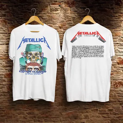 1987 Metallica Crash Course In Brain Surgery Shirt Vintage Unisex Cotton S-5XL • $21.99