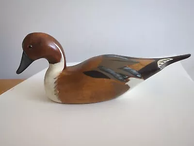 A Wooden Bird Factory Original Decoy Pintail Hand Carved-Painted 1986 USA • $35
