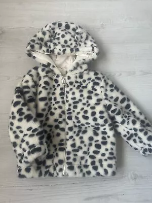 Girls 6-9 Months Soft Coat With Ears Cute • £3.50