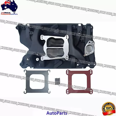 Black Intake Manifold 253-304-308 Holden Commodore V8 Dual Plane 2194 W/ Gaskets • $276