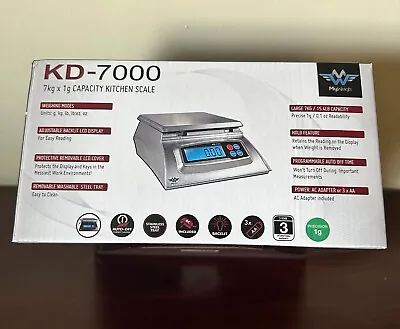 My Weigh KD-7000 Digital Food Scale Stainless Steel Silver New • $59.95