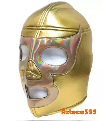 RAMSES  From Nacho Libre Adult Wrestling Mask (pro-fit) Costume Wear - Gold • $14.99